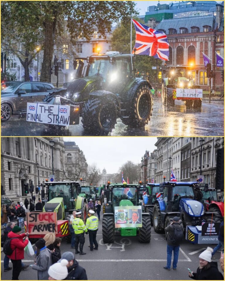 MORE THAN 1,800 TRACTORS BRING LONDON TO A STANDSTILL AS FARMERS PROTEST AGAINST STARMER’S POLICIES